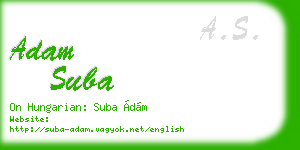 adam suba business card