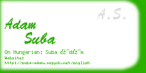 adam suba business card